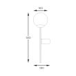 ZUMALINE 5001 ORBIT WALL LAMP