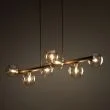 TK-LIGHTING 11096 ESTERA WOOD ORZECH BURSZTYN LAMPA WISZĄCA 7XG9