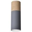 CANDELLUX 2284286 TUBA LAMPA SUFITOWA 1X15W GU10 6,8/20 SZARY+DREWNO