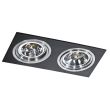 AZZARDO GM2200-BK-ALU / AZ0772 Siro 2 (black/aluminium) Lampa wpuszczane