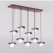 EMIBIG 1761/9 FLORA 9 BURGUNDY OPAL Lampa wisząca