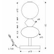 CANDELLUX STUDIO 42-50717 FLORES lampka stołowa 10W LED 3000K