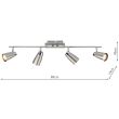 DAR LOF8446 LOFT 4LT LE BAR SAT CHR/ POL CHR
