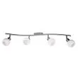 CANDELLUX 94-07162 ALABASTER LISTWA 4X40W G9 SATYNA+CHROM