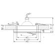 CANDELLUX 2263816 SSU-15 CH/BK MR16 CHROM oczko sufitowe lampa sufitowa. STROP. UCHYL. OKRĄGŁA SZKŁO CZARNE