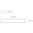 ONE LIGHT 38248L/W/C Coressia biała oprawa LED 4000K 48W