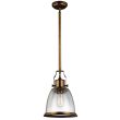 ELSTEAD Hobson FE-HOBSON-P-M-AB 1 Light Medium Pendant Aged Brass