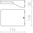 RENDL R11946 VIRGO ścienna antracyt 230V LED 9W IP65 3000K