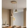 EMIBIG 1678/3PREM KAKI 3PREM MOKKA LAMPA WISZĄCA