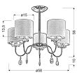 CANDELLUX 35-11671 ESTERA ZWIS 5X40W E14 CHROM
