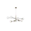 AZZARDO AZ4423 OVIEDO 8 GO/BK DECORATIVE PENDANT GOLD