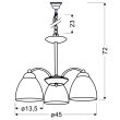 CANDELLUX 33-66152 ULI LAMPA WISZĄCA 3X60W E27 SATYNA