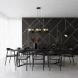 EMIBIG 1649/3 LUX 3 BL GOLD LAMPA WISZĄCA