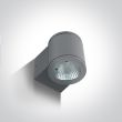 ONE LIGHT 67138E/G/W Mavrogeia szary zewnętrzny cylinder ścienny 3000K 6W IP54
