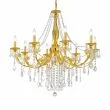 KOLARZ 1301.88.3.SPT PISANI CRYSTAL żyrandol złoto 24K