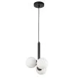 SIGMA 33486 Perla 3 lampa wisząca czarny,biały
