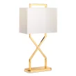 ELSTEAD CROSS-TL-IVORY Lampa stołowa Cross - 1 źródło światła - Polerowane złoto