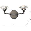 DAR LUT0967 LUTHER DWB CW CRYSTAL GLASS BLK CHR