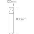 ONE LIGHT 67410/AN/C Altina lampa ogrodowa antracyt LED 3000K 12W IP65