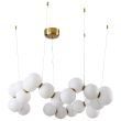 Step into design DP0254-800 Lampa wisząca CORALLI-80 biało-mosiężna 80 cm