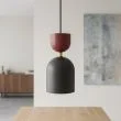 EMIBIG 1737/1B GAUDI 1 BLACK BURGUNDY Lampa wisząca