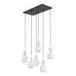 TK-LIGHTING 11594 SOPHIA COGNAC WHITE LAMPA WISZĄCA 6XE14