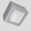 RENDL R10166 DEZA kwadratowa aluminium/szkło satynowe 230V G9 25W IP54