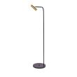 ANTIGO Lampa podłogowa Amos - Mosiądz polerowany-czarna (1385 mm) 8908