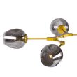 Step into Design ST-1232-6 GOLD Lampa wisząca MODERN ORCHID-6 złoto szara 130 cm