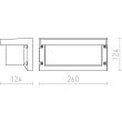 RENDL R12561 HIDE RC ścienna antracyt 230V E27 18W IP54