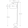 ELSTEAD BALANCE-FL-BKPB Lampa podłogowa Balance - 1 źródło światła - Czarna z polerowanym mosiądzem