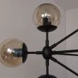 Step into Design ST-9047-15 Lampa wisząca ASTRIFERO-15 bursztynowo czarna 110 cm