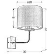 CANDELLUX 21-11473 ESTERA KINKIET 1X40W E14 CHROM