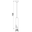 LUMINEX 5721 żyrandol Tibia Buble black 1xGU10