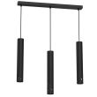 LUMINEX 5722 żyrandol Tibia Buble line bar 600 mm black 3xGU10