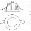 RENDL R10565 AMIGA R biała 230V LED 8W 40° IP65 3000K