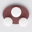 EMIBIG 1688/3 SOLAR 3 BURGUNDY OPAL LAMPA SUFITOWA