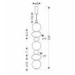 CANDELLUX STUDIO 33-50670 FLORES lampa wisząca 20W LED 3000K