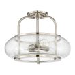 ELSTEAD Trilogy QZ-TRILOGY-SFM-BN 3 Light Semi-Flush Mount - Brushed Nickel