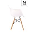 Modesto Design C1025.WHITE MODESTO fotel DAW DSW biały - polipropylen, nogi bukowe