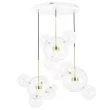 King Home XCP9148-3A Lampa wisząca CAPRI DISC 3 złota - 180 LED, aluminium, szkło