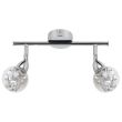 CANDELLUX 92-67586 BOLO LISTWA 2X6W LED SMD GŁÓWKA OKRĄGŁA 1E Z PRZEGUBEM KLOSZ WYMIENNY KD SYSTEM CHROM/BEZBARWNY