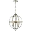 DAR VAN0338 VANESSA 3LT PENDANT POL NICKEL/ CLEAR