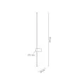 MOOSEE MSE1501100338 lampa ścienna OMBRE 120 czarna