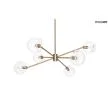 MOOSEE MSE1501100402 lampa wisząca AURA 6 złota
