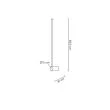 MOOSEE MSE1501100476 lampa ścienna OMBRE 80 biała