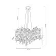 MOOSEE 5900168832954 lampa wisząca RIVIERA 80 złota /  clear