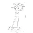 MOOSEE MSE1501100427 lampa podłogowa HUMAN GOLD   PREMIUM