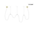 MOOSEE MSE1501100494 lampa wisząca LASSO 600 Smart złota