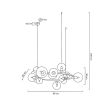 MOOSEE MSE1501100498 lampa wisząca ALURE 85 złota